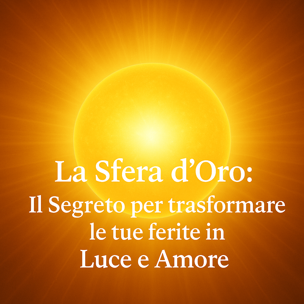 La Sfera d’Oro: Il Segreto per trasformare le tue ferite in Luce e Amore.
